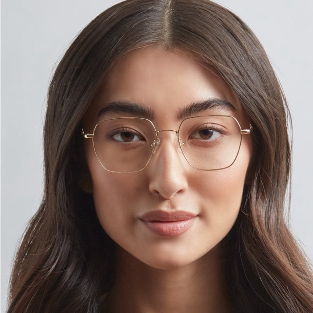 Geometric Cat Eye blue light blocking glasses